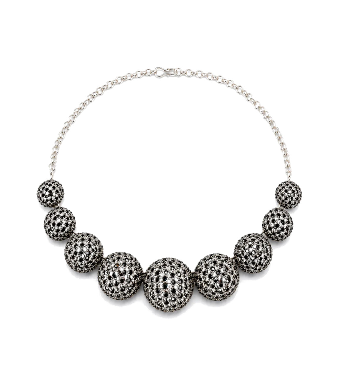 The Studded Moon Set Necklace