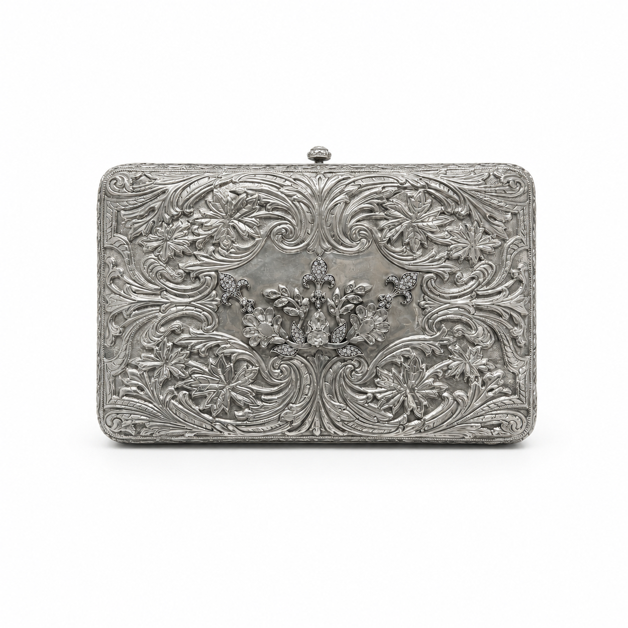 The Silver Garden Clutch