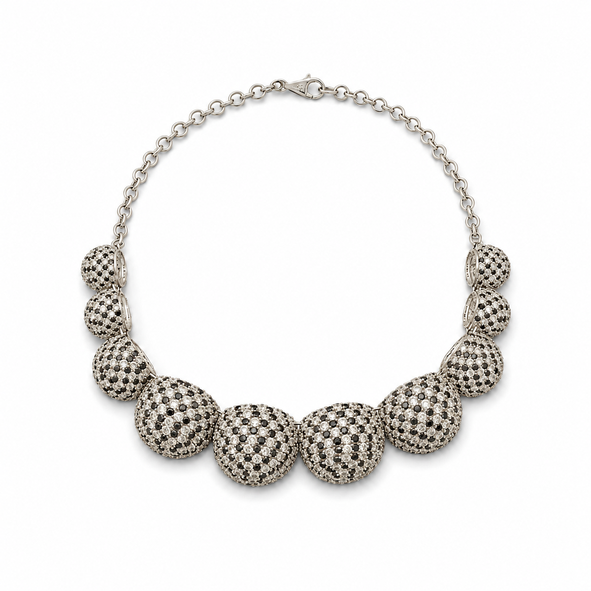 The Studded Moon Set Necklace