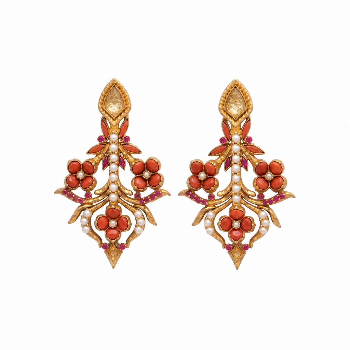 The Coral Vine Earrings.