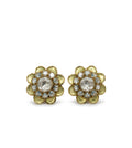 The Lime Bloom Stud Earrings